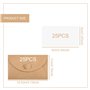 Vanyibro Lot de 25 mini enveloppes avec 25 cartes, enveloppes à fermeture en forme de cœur, cartes de vœux vierges avec envelopp