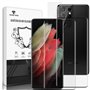 Three-Tree Verre Trempé + Caméra Arrière Écran Protection pour Samsung Galaxy S21 Ultra [Lot de 2+2]