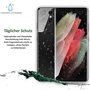 Three-Tree Verre Trempé + Caméra Arrière Écran Protection pour Samsung Galaxy S21 Ultra [Lot de 2+2], Compatible avec Lecteur d’