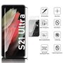 Three-Tree Verre Trempé + Caméra Arrière Écran Protection pour Samsung Galaxy S21 Ultra [Lot de 2+2], Compatible avec Lecteur d’