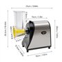 SK1178 Râpe à fromage électrique 1000 W Hachoir à fromage électrique avec 5 lames différentes Râpe électrique Machine à salade p