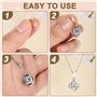 Attache Pendentif,7 Pièces Fermoir Collier,Fermoirs pour Bijoux Pendentifs avec Boucle Ouverte Curseur Pendentif Adaptées a la F