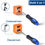 SORAKO Kit Tournevis 51 Pièces, Set Tournevis de Precision et Tournevis Torx, Cruciforme, Plat, Lot Tournevis Magnétique avec 30
