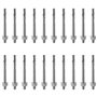 CHUEHKAK Lot de 20 boulons d'ancrage galvanisés M10 x 110 mm