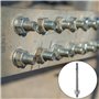 CHUEHKAK Lot de 20 boulons d'ancrage galvanisés M10 x 110 mm, pour charges lourdes, béton, pour balustrade, fixation de panneaux