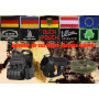 2 Pièces Drapeau L'aigle Russe Russie Tactique Militaire Emblème National Applique Crochet et Boucle Patch pour Chapeau Sac à Do
