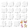 Pmueuff 5mm Plaques de Perles a Repasser, 15 Pcs Modèles de Perles à Repasser en Plastique Support Perles Repasser Transparents 