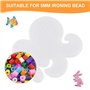 Pmueuff 5mm Plaques de Perles a Repasser, 15 Pcs Modèles de Perles à Repasser en Plastique Support Perles Repasser Transparents 
