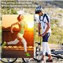 PIMXL 4 Pièces Genouillère de Compression Manchon, Longueur Manchon de Jambe de Cyclisme Sportif, Ensemble de Manchons de Compre