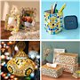 DERJDISF Lot de 400 g de Mosaïque en Cristal pour Loisirs Créatifs, Cuisine, Salle de Bain, Projets Artistiques (Série de Couleu