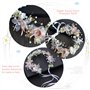 PLATEYTR Coiffure Communion Fille Golden Couronne Fleur Cheveux Enfant Decoration Cheveux Fille Bapteme Fit Princesse Demoiselle