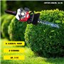 Taille-haie professionnel à essence 22,5 cm³ 1,25 CV sécateur à essence pour jardin avec poignée rotative
