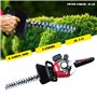 Taille-haie professionnel à essence 22,5 cm³ 1,25 CV sécateur à essence pour jardin avec poignée rotative