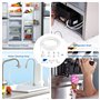 Kit de Raccordement D'eau pour Réfrigérateur de 15m, Tuyau D'alimentation en Eau Tube de Filtre Pièces et Accessoires, Matériau 