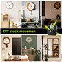 3 Pièces Mécanisme Horloge à Pile, Silencieux Mecanisme Horloge, Quartz Silencieux Mecanisme Mouvements avec 6 Paires Horloge Ai