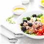 Lot de 4 Couverts à Salade, 20cm Cuillère à Salade et Fourchette à Salade, Serveurs à Salade, Couvert à Salade en Acier Inoxydab
