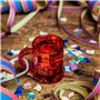 VIVIIHOO 20 Verres à Liqueur en Plastique avec poignée et chaînes, idées de fêtes colorées pour enterrements de Vie de garçon, M