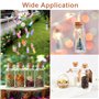 YOYEAH Lot de 30 petites bouteilles en verre avec bouchon en liège - 10 ml - Tubes à essai pour décorations de fête de mariage e