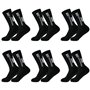 YOYEAH Chaussettes de Football - 6 Paires Grip Socks 39-46 Grip Socks Soccer pour Hommes Femmes Soccer Basketball Course à Pied