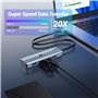 USB C Splitter Multiport Adaptateur Hub avec câble étendu de 50 cm pour MacBook