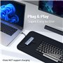 Adaptateur USB 3.2 à 4 Ports, USB C Hub 10 Gbps, USB C Splitter Multiport Adaptateur Hub avec câble étendu de 50 cm pour MacBook
