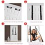 Harnais de yoga en nylon suspendu à la porte avec accessoires