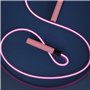 Buosha Corde à sauter lumineuse LED pour enfants adultes fitness - Sauterelle en PVC avec poignée en caoutchouc rose - 2,8 m