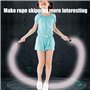 Buosha Corde à sauter lumineuse LED pour enfants adultes fitness - Sauterelle en PVC avec poignée en caoutchouc rose - 2,8 m