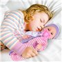 GirlDiary Poupée Bébé 12 Pouces avec Accessoires, 3 Tenues, Berceau, Jouet d'alimentation, Poupées pour Filles de 3 4 5 6 7 8 An