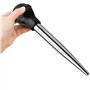 Winfred Poires à Sauce en Acier Inoxydable 304 et Caoutchouc, Poire à Jus Pipette Cuisine Aiguille d'Injection avec Brosse de Ne