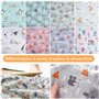 8 Pièces Tissus Coton Couture Tissus en Pure Coton pour Patchwork Tissu Patchwork Carrés de Tissu Patchwork en Coton pour Coutur