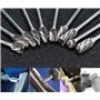 10 Pcs Fraise Metal pour Fraiseuse 3mm Double Coupe de Tungstène Fraises Rotatives Fraise Meuleuse Droite pour Outils Rotatifs T