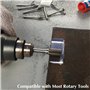 10 Pcs Fraise Metal pour Fraiseuse 3mm Double Coupe de Tungstène Fraises Rotatives Fraise Meuleuse Droite pour Outils Rotatifs T