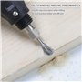 10 Pcs Fraise Metal pour Fraiseuse 3mm Double Coupe de Tungstène Fraises Rotatives Fraise Meuleuse Droite pour Outils Rotatifs T