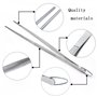 TRKETK 2 Pièces Pince Cuisine Inox, 30 cm Pinces à Épiler Extra Longues Utensiles de Cuisine avec Crochet Pinces de Cuisine Prof