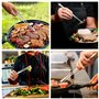 TRKETK 2 Pièces Pince Cuisine Inox, 30 cm Pinces à Épiler Extra Longues Utensiles de Cuisine avec Crochet Pinces de Cuisine Prof