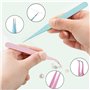 TRKETK 4 Pièces Pince à Épiler, Pince à Épiler pour Extensions de Cils Pince à Épiler Nail Art Pince à Épiler à Pointe Droite et