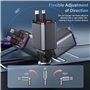 BOOTEEK 69W Chargeur de Voiture Retractable, 4 en 1 Charge Rapide Chargeur Voiture Allume Cigare USB C avec 2 Câbles Rétractable