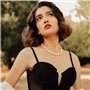 RCIDOS Collier En Perles, Collier De Perles Pour Femme，Collier Perle Femme Pour Mariage Fiançaille Valentin