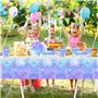 Fuwraixis Vaisselle de fête Frozen,Set de Vaisselle flocon de neige bleu et violet,20 serviettes de table 20 gobelets en papier 