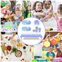 Fuwraixis Vaisselle de fête Frozen,Set de Vaisselle flocon de neige bleu et violet,20 serviettes de table 20 gobelets en papier 