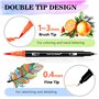 PITMT Feutres Coloriage Adulte, 100 Couleurs Aquamarker Feutre Set, Double Pointe Stylo Feutre Aquarelle Pour Adulte Enfant Débu