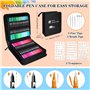 PITMT Feutres Coloriage Adulte, 100 Couleurs Aquamarker Feutre Set, Double Pointe Stylo Feutre Aquarelle Pour Adulte Enfant Débu