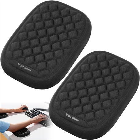 2 Pièces Repose-Poignet et Coudière Ergonomique avec Mousse à Mémoire de Forme et Base Antidérapante