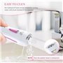Épilateur Électrique Femme, Épilateur Visage et Corps sans Fil Rechargeable Mini Épilateur avec Tondeuse à Sourcils et Lumière L