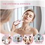 Épilateur Électrique Femme, Épilateur Visage et Corps sans Fil Rechargeable Mini Épilateur avec Tondeuse à Sourcils et Lumière L