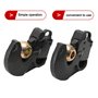 NICCOO Boule Attelage Tracteur Tondeuse, 2 Coupleur Rapide Tracteur Tracteurs Crochet attelage Mixte 3 Trous Boule Dattelage Cro