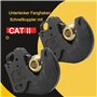 NICCOO Boule Attelage Tracteur Tondeuse, 2 Coupleur Rapide Tracteur Tracteurs Crochet attelage Mixte 3 Trous Boule Dattelage Cro