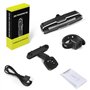Feu Arriere Velo Puissante 110 Lumen - Eclairage Velo 5 Modes Rouge/Bleu, Rechargeable USB-C, Supports à Dégagement Rapide pour 