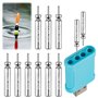 Behogan Lot de 9 flotteurs de pêche à LED CR 425